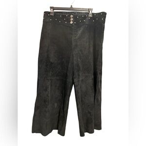 MontanaCo Black Leather Culottes